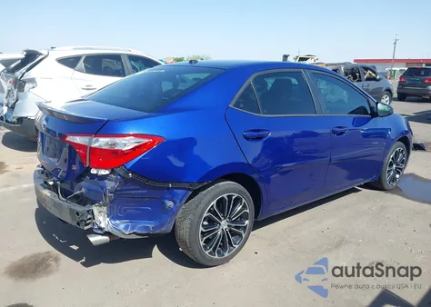 2015 Toyota Corolla S Plus z USA, uszkodzony, nr VIN 5YFBURHE3FP284059